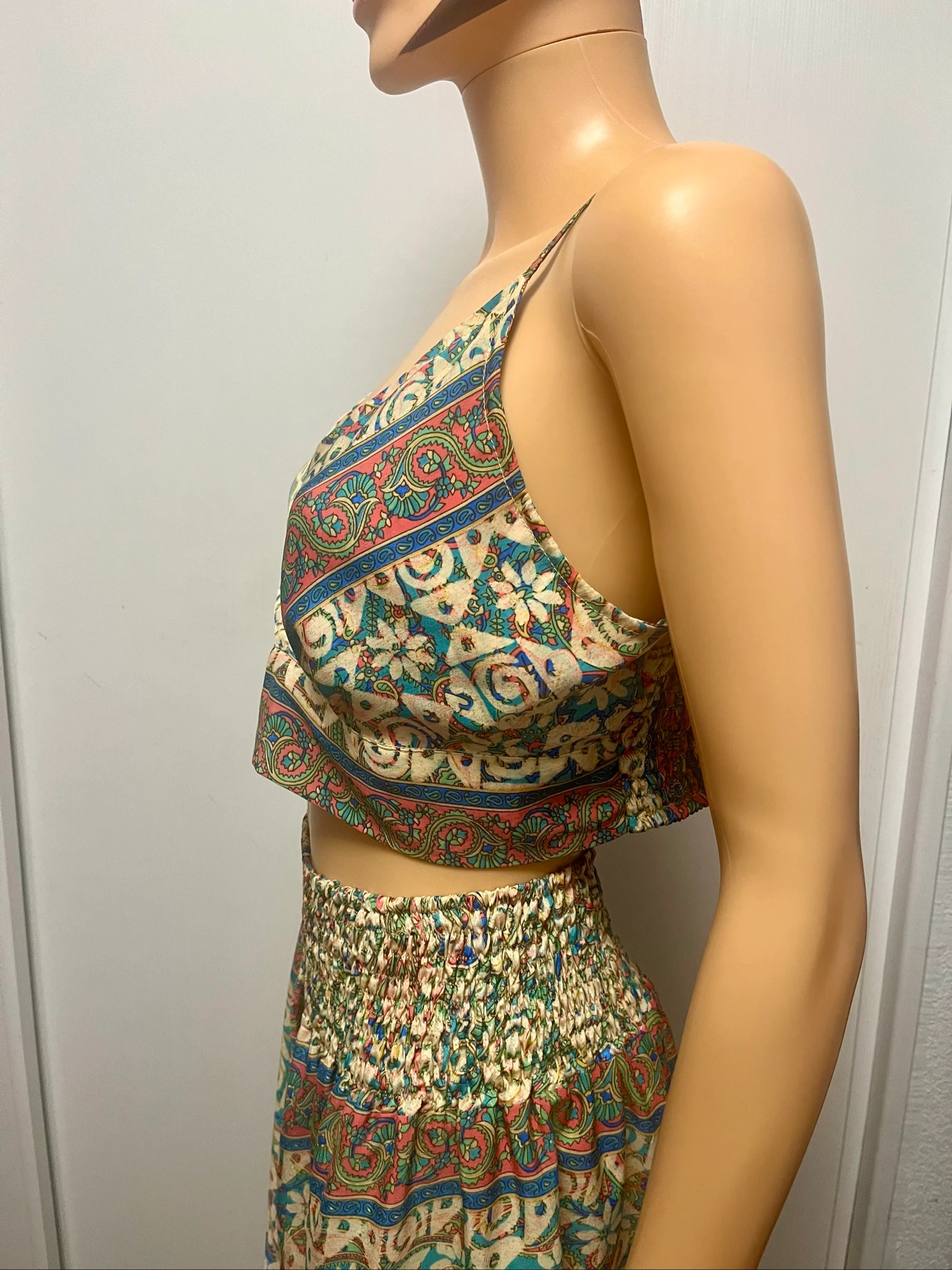 Conjunto de blusa y pantalón de seda – photo 5